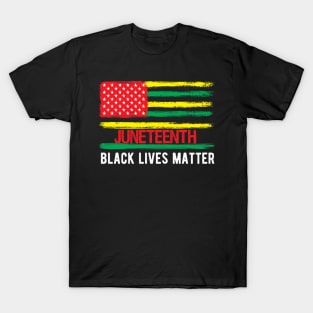 Juneteenth flag black lives matter T-Shirt